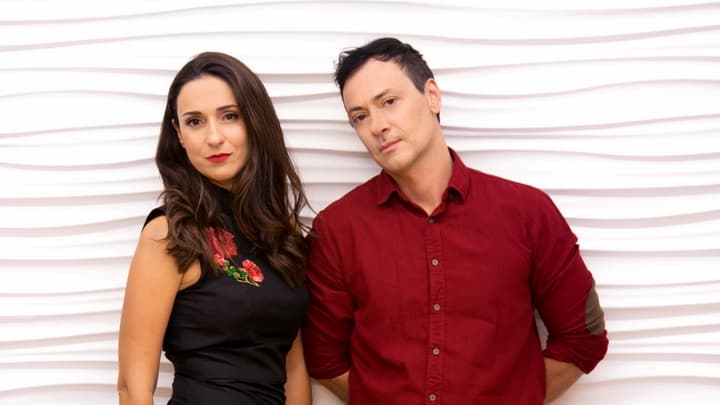 Ο Σταύρος Σιόλας και η Ευτυχία Μητρίτσα στη Σφίγγα mitritsa-siolas-sfigga